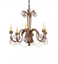  249787 - 30" Wide Lindsay 6 Light Chandelier