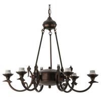 Meyda Blue 26946 - 29"W Mahogany Bronze 6 Uplights Chandelier Hardware