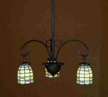  27413 - 26"W Sea Scallop 3 LT Chandelier