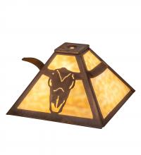  32362 - 12" Square Steer Skull Shade