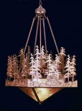  32614 - 20" Square Pine Lake Inverted Pendant