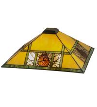  156887 - 17"Sq Pinecone Ridge Shade