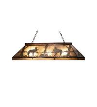  65098 - 48"L Moose at Lake Oblong Pendant