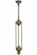  666611 - 6"W Antique Brass 1 LT Pendant Hardware