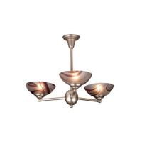  70828 - 31"W Deco Ball Chambord Swirl 3 LT Chandelier