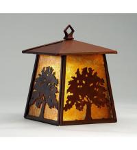  82677 - 7.5"W Oak Tree Hanging Wall Sconce