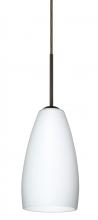  1BC-150907-LED-BR - Besa Chrissy Pendant Bronze Opal Matte 1x9W LED