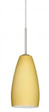  1BT-1509VM-LED-SN - Besa Chrissy Pendant Satin Nickel Vanilla Matte 1x9W LED