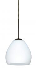  1BT-412207-HAL-BR - Besa Bolla Pendant Bronze Opal Matte 1x40W G9