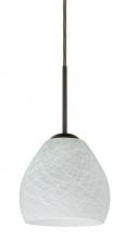 Besa Lighting 1BT-412260-HAL-BR - Besa Bolla Pendant Bronze Cocoon 1x40W G9