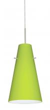  1JC-412435-SN - Besa Cierro Pendant Satin Nickel Chartreuse 1x100W Medium Base