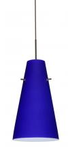  1JC-4124CM-LED-BR - Besa Cierro LED Pendant Cobalt Blue Matte Bronze 1x9W LED