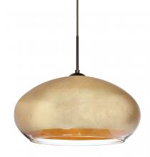  1JC-4345GF-BR - Besa Brio 14 Pendant Bronze Gold Foil 1x75W Medium Base