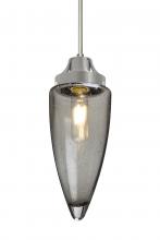  1JC-SULUSM-EDIL-SN - Besa, Sulu Cord Pendant, Smoke Bubble, Satin Nickel Finish, 1x4W LED Filament