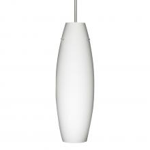  1JT-412707-LED-SN - Besa Suzi 18 Pendant Opal Matte Satin Nickel 1x11W LED