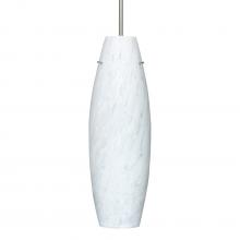  1JT-412719-LED-SN - Besa Suzi 18 Pendant Carrera Satin Nickel 1x11W LED