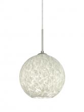  1JT-COCO819-SN - Besa Coco 8 Pendant, Carrera, Satin Nickel Finish, 1x60W Medium Base