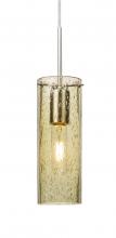  1JT-JUNI10GD-SN - Besa, Juni 10 Cord Pendant, Gold Bubble, Satin Nickel, 1x60W Medium Base