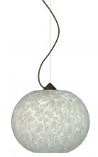  1KX-477619-BR - Besa Luna Pendant Carrera Bronze 1x100W Medium Base