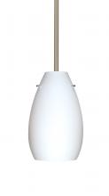  1TT-412607-SN - Besa Pera 9 Stem Pendant Satin Nickel Opal Matte 1x100W Medium Base