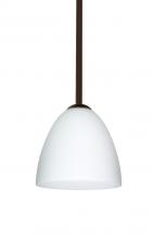  1TT-447007-BR - Besa Vila Stem Pendant Bronze Opal Matte 1x60W Medium Base