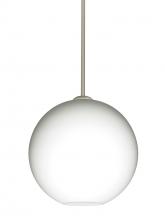  1TT-COCO1207-SN - Besa Coco 12 Stem Pendant, Opal Matte, Satin Nickel Finish, 1x60W Medium Base