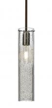  1TT-JUNI16CL-BR - Besa, Juni 16 Stem Pendant, Clear Bubble, Bronze, 1x60W Medium Base