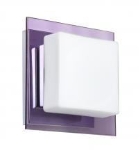  1WS-773591-CR - Besa Wall Alex Chrome Opal/Amethyst 1x50W G9