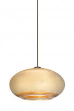  1XC-2492GF-LED-BR - Besa Pendant Brio 7 Bronze Gold Foil 1x6W LED