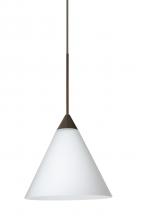  1XC-512107-LED-BR - Besa Pendant Kani Bronze Opal Matte 1x5W LED