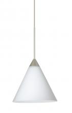  1XC-512107-LED-SN - Besa Pendant Kani Satin Nickel Opal Matte 1x5W LED