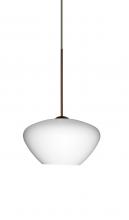  1XC-541007-BR - Besa Pendant Peri Bronze Opal Matte 1x50W Halogen