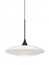  1XC-629406-LED-BR - Besa Pendant Spazio Bronze Opal Glossy 1x5W LED