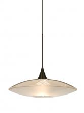  1XT-6294GD-LED-BR - Besa Pendant Spazio Bronze Gold/Frost 1x5W LED