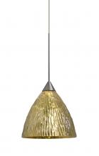  1XT-EVEGS-LED-SN - Besa, Eve Cord Pendant, Stone Gold Foil, Satin Nickel Finish, 1x5W LED