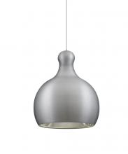  1XT-FELIX-LED-SN - Besa, Felix Cord Pendant, Satin Nickel Finish, 1x9W LED