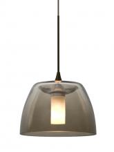  1XT-SPURSM-LED-BR - Besa Spur Cord Pendant, Smoke, Bronze Finish, 1x3W LED