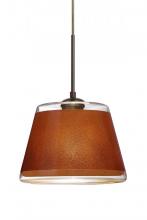  1JC-PIC9TN-BR - Besa Pendant Pica 9 Bronze Tan Sand 1x75W A19