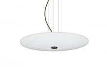  1KV-RENFRO16WS-LED-BR - Besa Renfro 16 Round Suspension Pendant, White Sparkle, Bronze, 1x16W LED