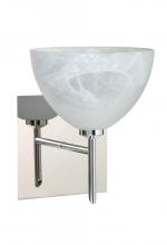  1SW-467952-LED-CR-SQ - Besa Wall With SQ Canopy Brella Chrome Marble 1x5W LED