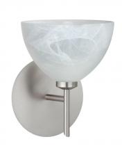  1SW-467952-LED-SN - Besa Wall Brella Satin Nickel Marble 1x5W LED