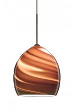  1XP-1716SK-BR - Besa Pendant Sprite Bronze Smoke Twist 1x50W Halogen