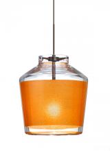  1XP-PIC6GD-BR - Besa Pendant Pica 6 Bronze Gold Sand 1x50W Halogen