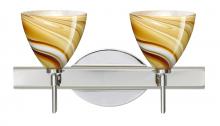  2SW-1779HN-LED-CR - Besa Wall Mia Chrome Honey 2x5W LED