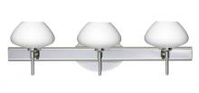  3SW-541007-LED-CR - Besa Wall Peri Chrome Opal Matte 3x5W LED