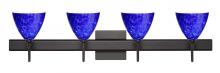  4SW-177986-LED-BR-SQ - Besa Wall With SQ Canopy Mia Bronze Blue Cloud 4x5W LED