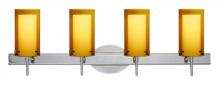  4SW-G44007-LED-CR - Besa Pahu 4 Wall 4SW Transparent Armagnac/Opal Chrome 4x5W LED