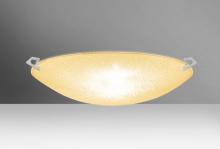  8419GD-LED-SN - Besa Ceiling Sonya 17 Satin Nickel Gold Glitter 3x11W LED