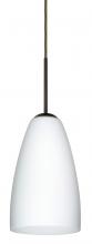  J-151107-LED-BR - Besa Riva 9 LED Pendant J Opal Matte Bronze 1x9W LED