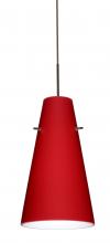  J-4124RM-LED-BR - Besa Cierro LED Pendant For Multiport Canopy J Ruby Matte Bronze 1x9W LED